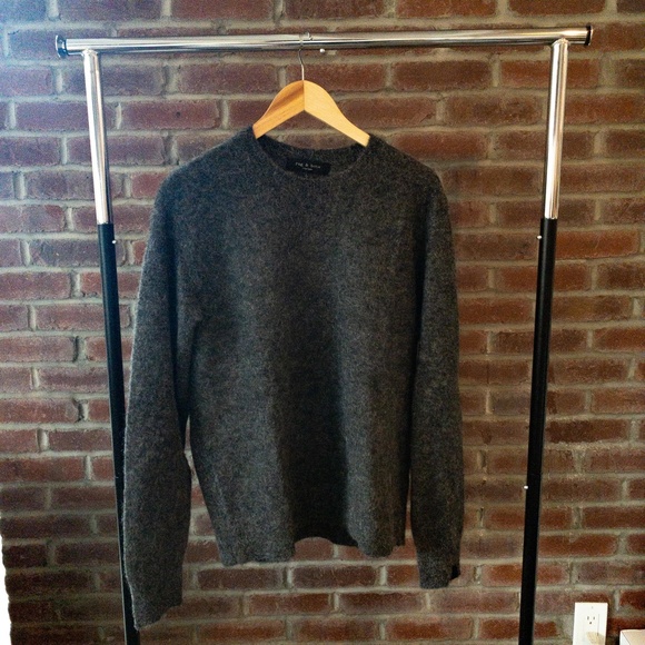 [RAG & BONE] Arnie Grey Alpaca-blend Jumper - Picture 3 of 6